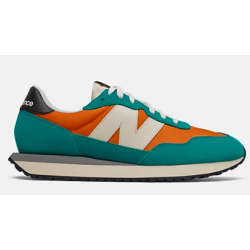 New Balance 237 (orange-teal)